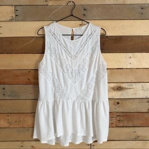 Anthropologie | Meadow Rue | Lace Festival Tank